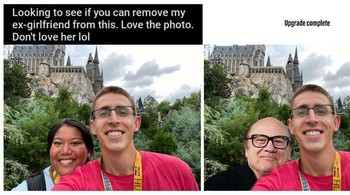 Minta mantan pacar dihilangkan, gantinya.... Foto: Reddit via Boredpanda