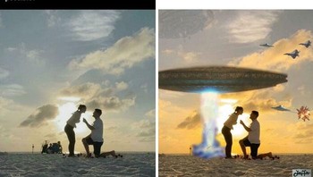 Netizen meminta jagoan Photoshop untuk menghilangkan objek di latar belakangnya, dan hasilnya...Foto: Reddit via Boredpanda