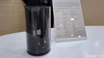 Oppo Wi-Fi 6 Router dengan teknologi IEEE802.11ax Wi-Fi. Foto: Aisyah Kamaliah/detikcom