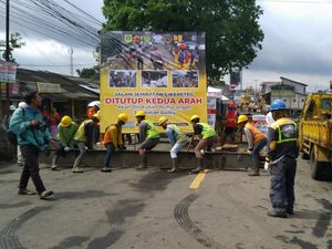 Jalur Bogor-Sukabumi Ditutup 14 Hari, PUPR Akan Bangun Jembatan Darurat