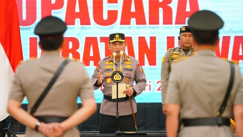 Kapolri Jenderal Listyo Sigit Prabowo memimpin sertijab Irwasum Polri