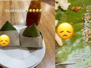 Ngeri! Wanita Ini Temukan Telur Aneh di Dalam Bungkusan Nasi Lemak