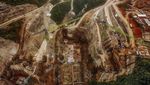 Penampakan dari Udara Pembangunan PLTA Kerinci