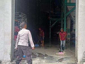 Gudang Beras di Kediri Terbakar, Kerugian Capai Rp 1,5 M