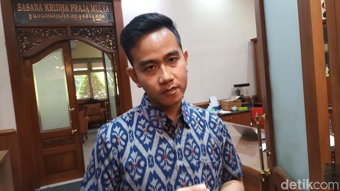 Wali Kota Solo Gibran Rakabuming Raka di Balai Kota Solo, Selasa (28/2/2023).