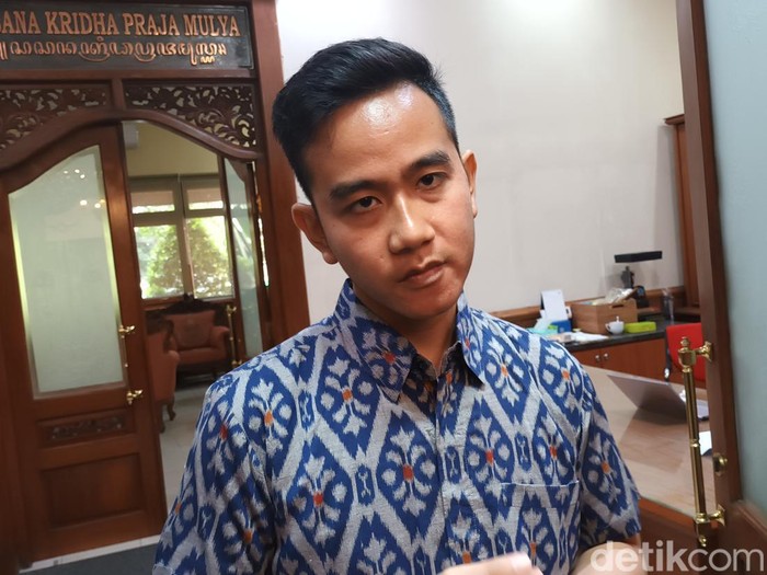 Wali Kota Solo Gibran Rakabuming Raka di Balai Kota Solo, Selasa (28/2/2023).