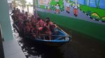 Banjir Ganggu UTS Siswa SD di Kudus