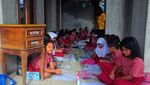 Banjir Ganggu UTS Siswa SD di Kudus