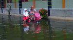 Banjir Ganggu UTS Siswa SD di Kudus
