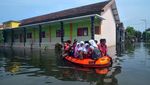 Banjir Ganggu UTS Siswa SD di Kudus