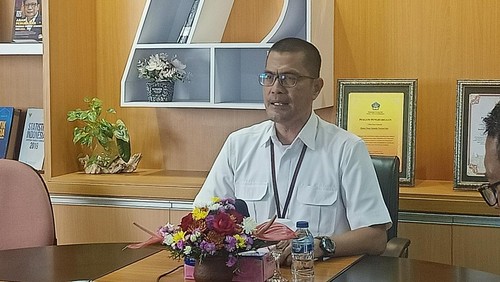 Kepala Badan Pusat Statistik (BPS) Provinsi Bali, Hanif Yahya ketika ditemui di Kantor BPS Bali, Jalan Raya Puputan No 1 Denpasar, Bali pada Rabu (1/3/2023).