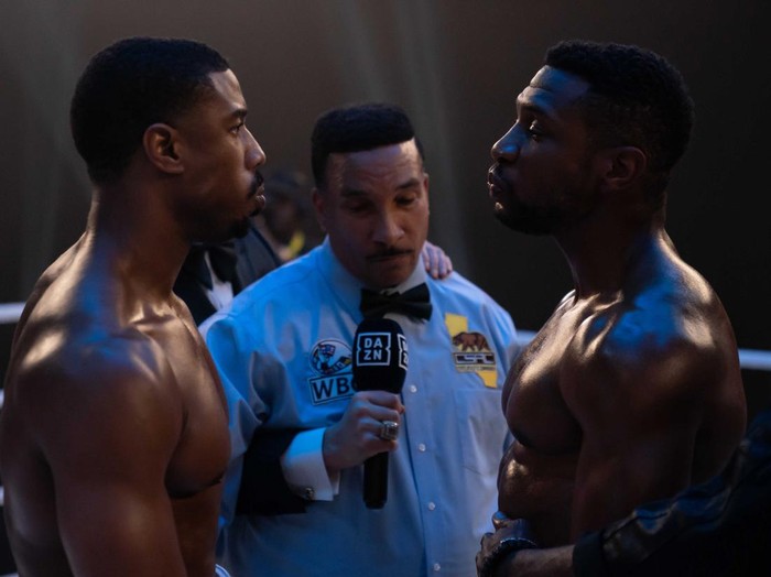C3_19200_RC
Michael B. Jordan stars as Adonis Creed and Jonathan Majors as Damian Anderson in
CREED III 
A Metro Goldwyn Mayer Pictures film
Photo credit: Eli Ade
© 2022 Metro-Goldwyn-Mayer Pictures Inc. All Rights Reserved.