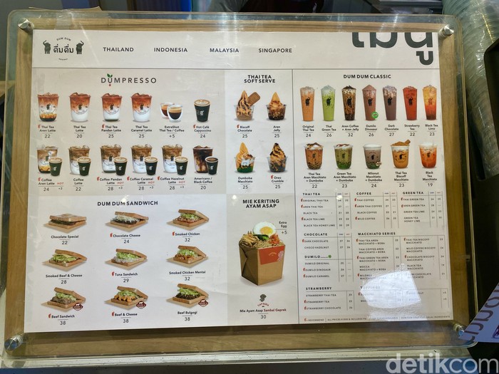 Dum Dum Cafe; sajikan menu teh klasik hingga es krim soft serve rasa Thai tea dengan beragam topping