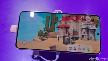 Tak hanya itu, Ifland mengembangkan teknologi yang bisa membuat penggunanya dapat karaoke secara real-time dan didengarkan teman-teman onlinenya. (Foto: Aisyah Kamaliah/detikcom)