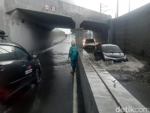 Underpass ke Bandara Soetta Tergenang Air, Lalin Dialihkan