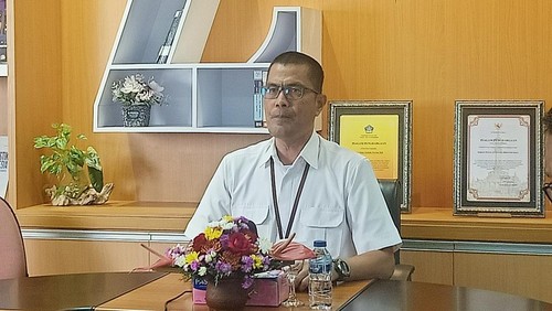 Kepala Badan Pusat Statistik (BPS) Provinsi Bali, Hanif Yahya ketika ditemui di Kantor BPS Bali, Jalan Raya Puputan No 1 Denpasar, Bali pada Rabu (1/3/2023). (Ni Made Lastri Karsiani Putri-detikBali)