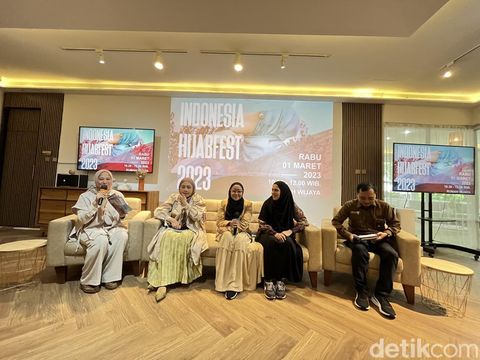 Konferensi pers Indonesia Hijabfest 2023 di Rumah Wijaya.