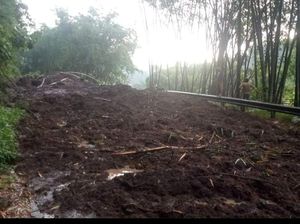 Material Longsor yang Tutup Akses Malang-Kediri Dibersihkan Pagi Ini