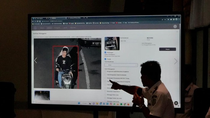Penampakan hasil tangkapan aplikasi LEV (Dok. Pemkot Medan)
