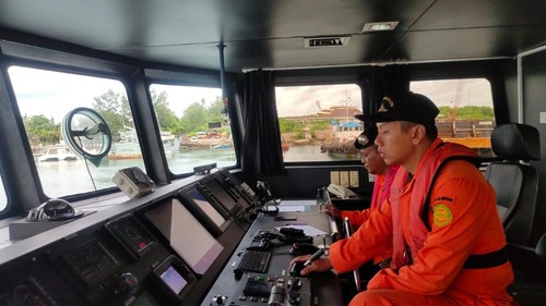 KM Linggar Petak 89, kapal pencari ikan, yang mengangkut 15 orang terbalik dan tenggelam di Samudera Hindia pukul 13.00 Wita, Selasa (28/2/2023).