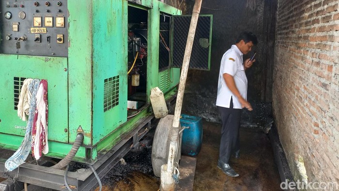 Pengecekan pabrik tekstil di Desa Karangwuni, Kecamatan Polokarto, Kabupaten Sukoharjo, Rabu (1/3/2023).