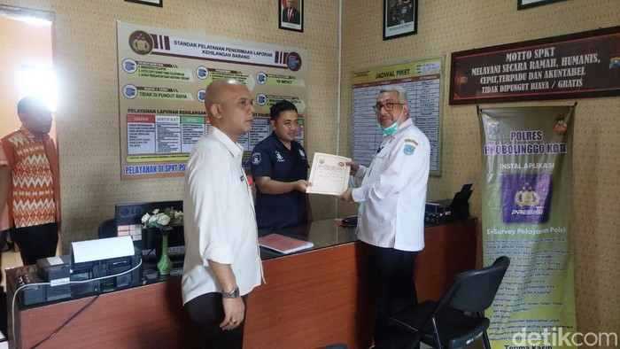 Plt Dirut RSUD dr Saleh Probolinggo melaporkan tudingan pungli ke polisi
