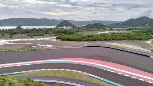 Sirkuit Mandalika dua hari jelang race, Rabu (1/3/2023).