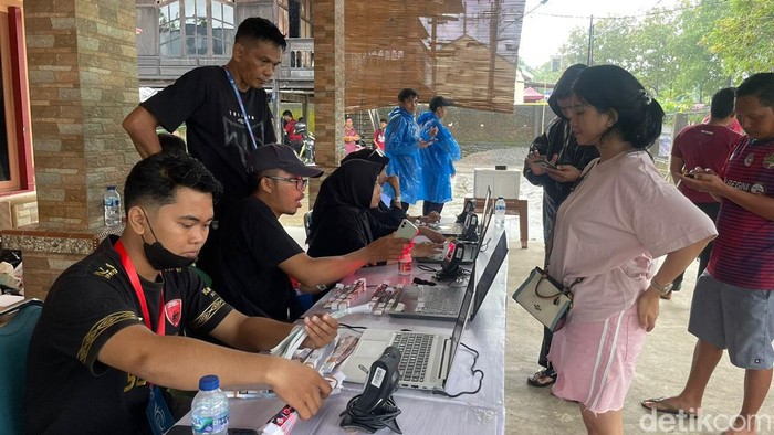 Situasi penukaran tiket PSM Makassar Vs Dewa United di pekan ke-27 Liga 1 2022/2023.