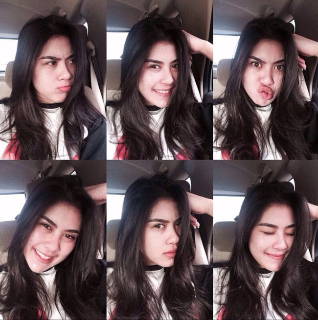 Memiliki wajah cantik, Syahnaz gemar membagikan foto-fotonya kepada lebih dari 29,3 juta pengikutnya di Instagram. Berpose dalam berbagai ekspresi wajah, begini penampilan Syahnaz dengan hanya mengenakan makeup simpel dan natural. Foto: Instagram/@syahnazs