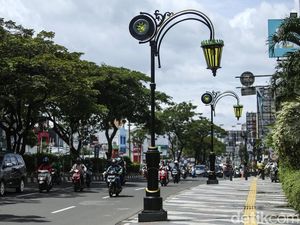 Terkendala Anggaran, Begini Nasib Lampu Etnic di Trotoar Margonda