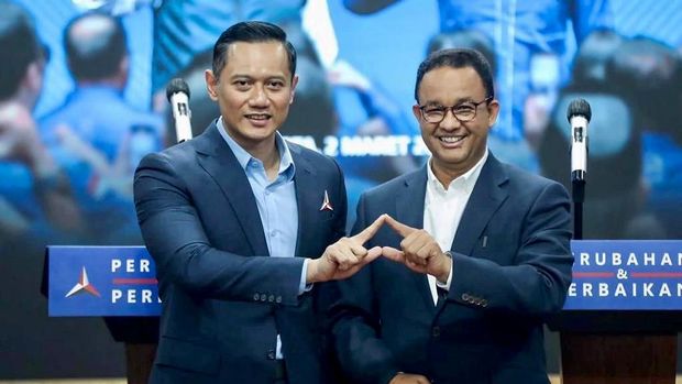 AHY dan Anies Baswedan. (dok Demokrat)