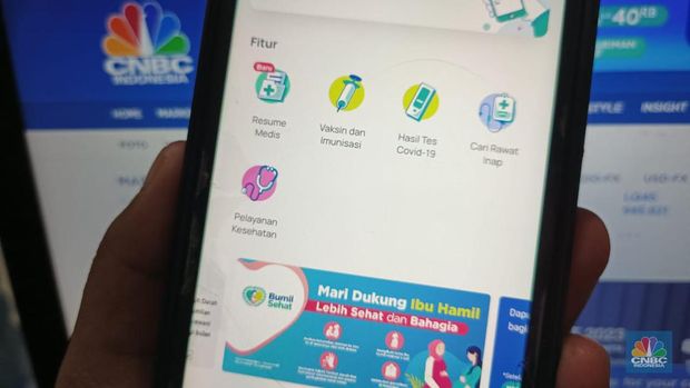 Aplikasi Satu Sehat Mobile (CNBC Indonesia/novina)