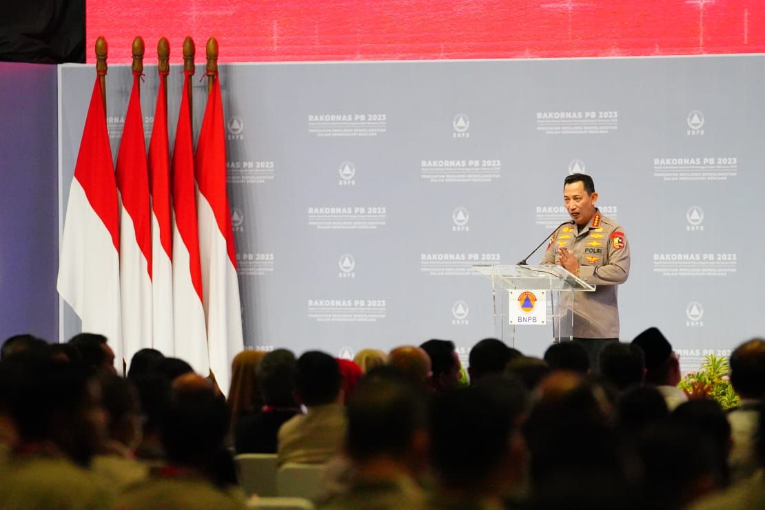 Kapolri Jenderal Listyo Sigit jadi pemateri di Rakornas BNPB