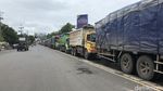 Penampakan Jalur Pantura Rembang-Pati yang Masih Macet Parah