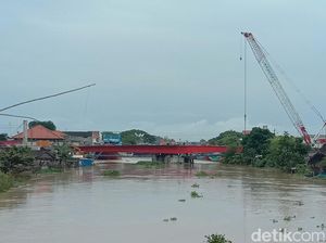 Progres Proyek Jembatan Juwana Pati yang Bakal Diuji Coba 1 April 2023