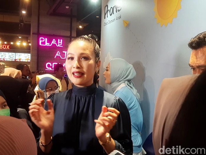 Sandra Dewi saat ditemui di kawasan Jakarta Selatan.