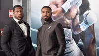 Dua bintang MCU (Marvel Cinematic Universe) ini saat ini tengah mempromosikan film Creed III yang menyatukan keduanya sebagai rival. (Foto: FilmMagic/Gregg DeGuire)