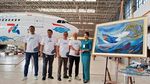 Pesawat Garuda Punya Baju Baru di HUT ke-74 Tahun