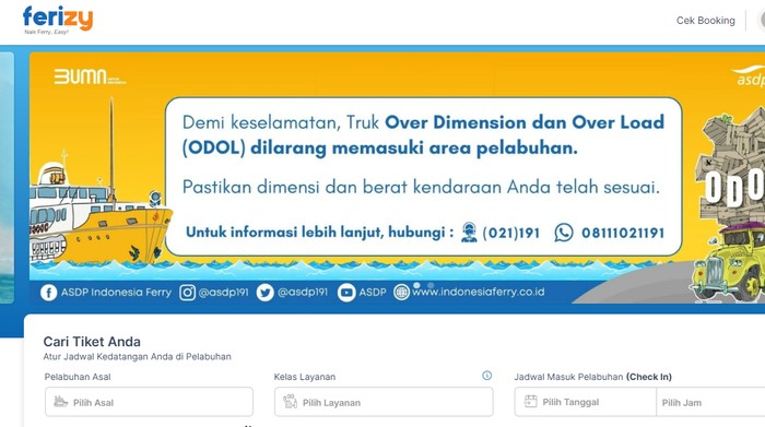 Pemudik tahun 2023 dapat membeli tiket kapal laut secara online melalui aplikasi Ferizy atau situs resmi Ferizy. Bagaimana cara beli tiket kapal laut online?