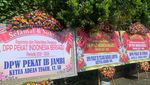 Deretan Karangan Bunga Penuhi Lokasi Rapimnas Pekat IB