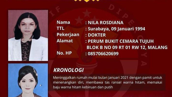 Dokter Nila Rosdiana yang dilaporkan hilang