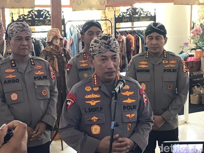 Kapolri Jenderal Listyo Sigit Prabowo di Sleman, DIY, Jumat (3/3/2023).