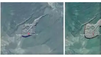 Kawah ini terus melebar dan penyebabnya masih misterius. Daerah ini juga dianggap penduduk setempat sebagai pintu masuk ke dunia bawah tanah. Foto: History of Yesterday