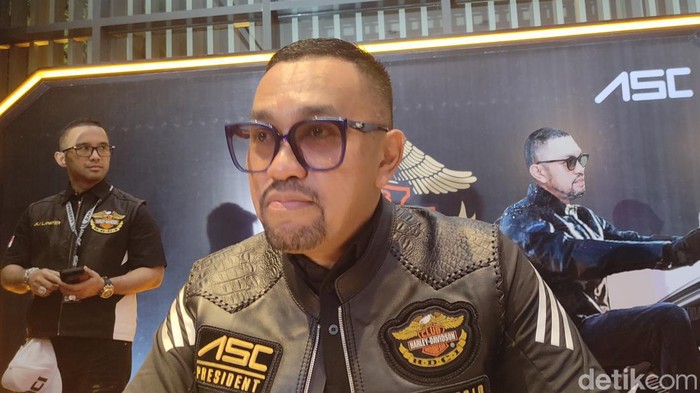 Ketua Umum Harley Davidson Club Indonesia (HDCI) Ahmad Sahroni.