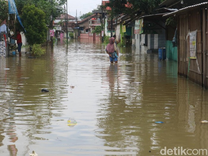 Kondisi banjir di Desa Bumirejo Kecamatan Juwana, Kabupaten Pati, Kamis (2/3/2023) kemarin.