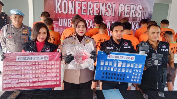 Konferensi kasus narkoba di Bogor (M Sholihin-detikcom)