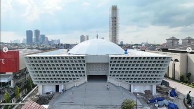 Uniknya Arsitektur Masjid Islamic Center Jatim Rancangan Ridwan Kamil