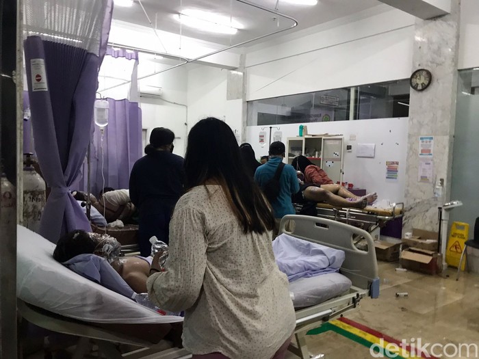 RS Mulyasari, Jakut, menjadi rujukan korban kebakaran Depo Pertamina Plumpang, 3 Maret 2023. (Firda CA/detikcom)