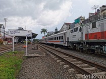 KAI Uji Coba Jalur Kereta Double Track Bogor-Sukabumi