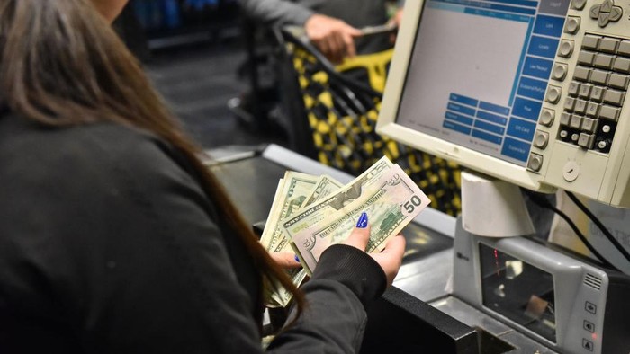 BEIRUT, LEBANON - MARCH 01: Majority of grocery stores are now using dollar tags in pricing instead of the local currency 'lira', including the pricing of local goods in Beirut, Lebanon on March 01, 2023. (Photo by Hussam Shbaro/Anadolu Agency via Getty Images)